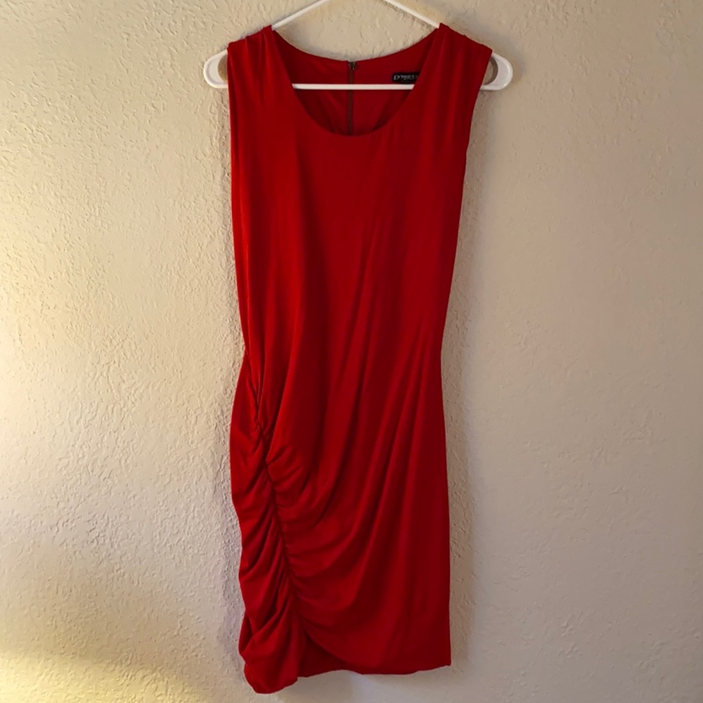 Red express form fitting dress SOLD